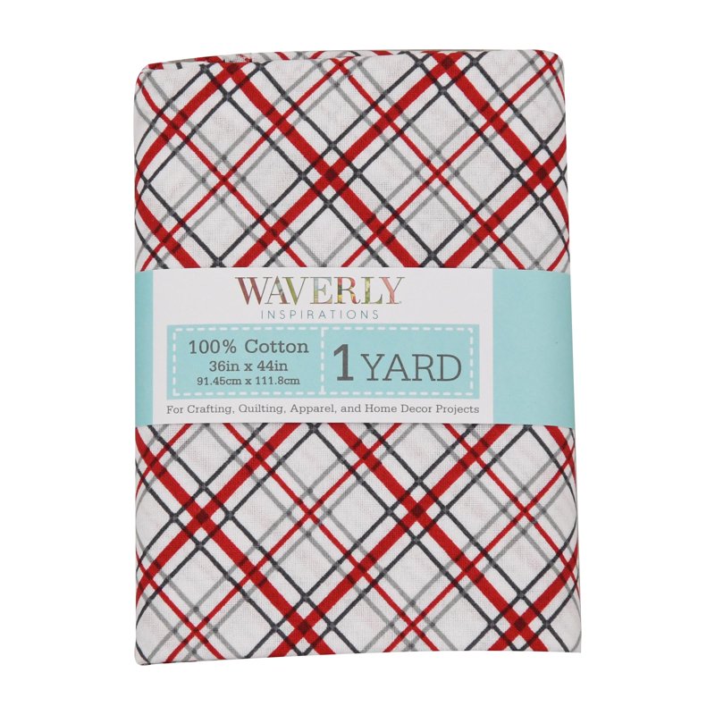 Cotton Quilt Fabric Bias Plaid Onyx 44 Inch Wide 2 Pack - Sewing & Craft Material