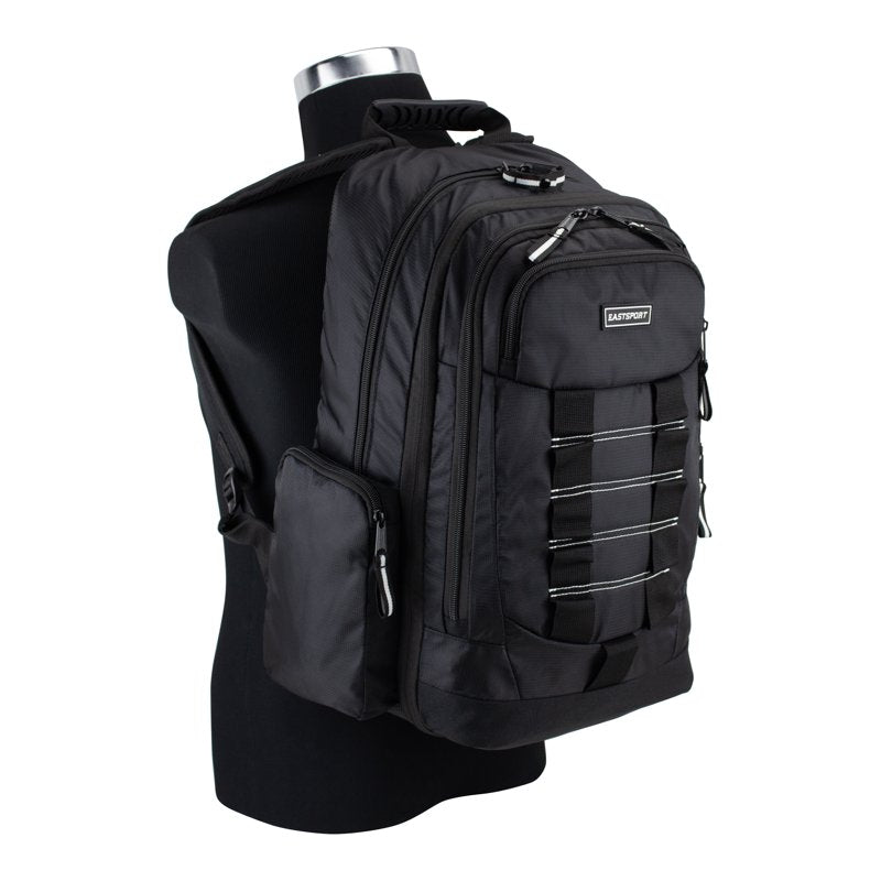 Expandable Recycled Backpack Unisex School & Travel Bag with Laptop Sleeve