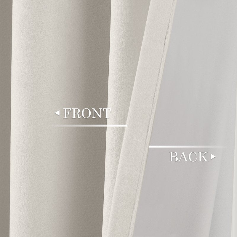 Blackout Velvet Curtains 52x108 Inches - Thermal Insulated Window Drapes