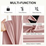 Blackout Curtains 2 Panels Thermal Insulated Room Darkening for Living Room & Bedroom