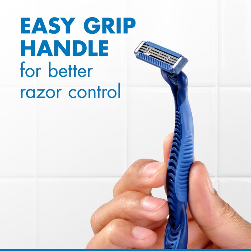 Men's Disposable Razor Set 8 Count - Comfortable Shave, Skin Sensing Blades