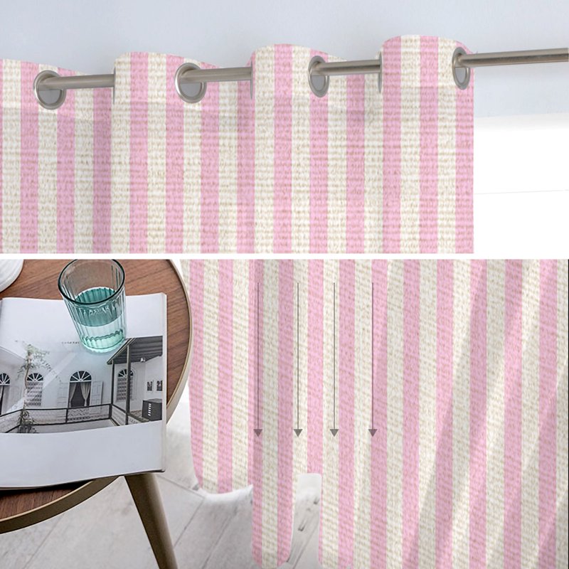 Light Filtering Sheer Curtains 72 Inch Long Grommet Panel for Living & Bedroom Windows