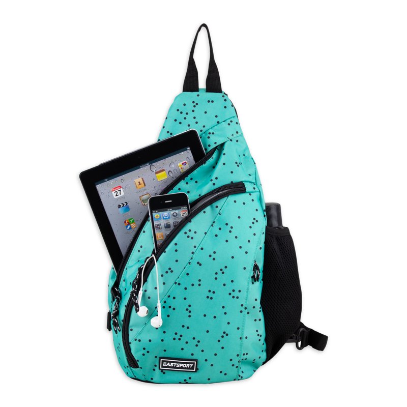 Unisex Sling Backpack with Multiple Compartments - Compact & Reversible Shoulder Bag