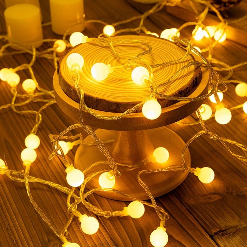 33Ft Globe String Lights with 80 LEDs Waterproof Indoor Outdoor Fairy Lights