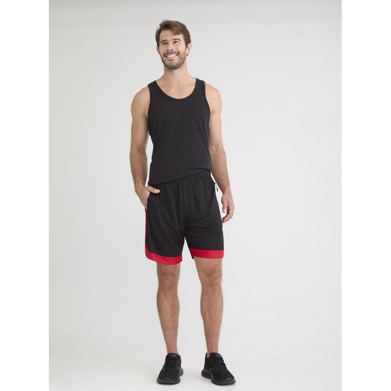 Men's Colorblock Basketball Shorts 8-Inch Inseam Active Fit Sportswear