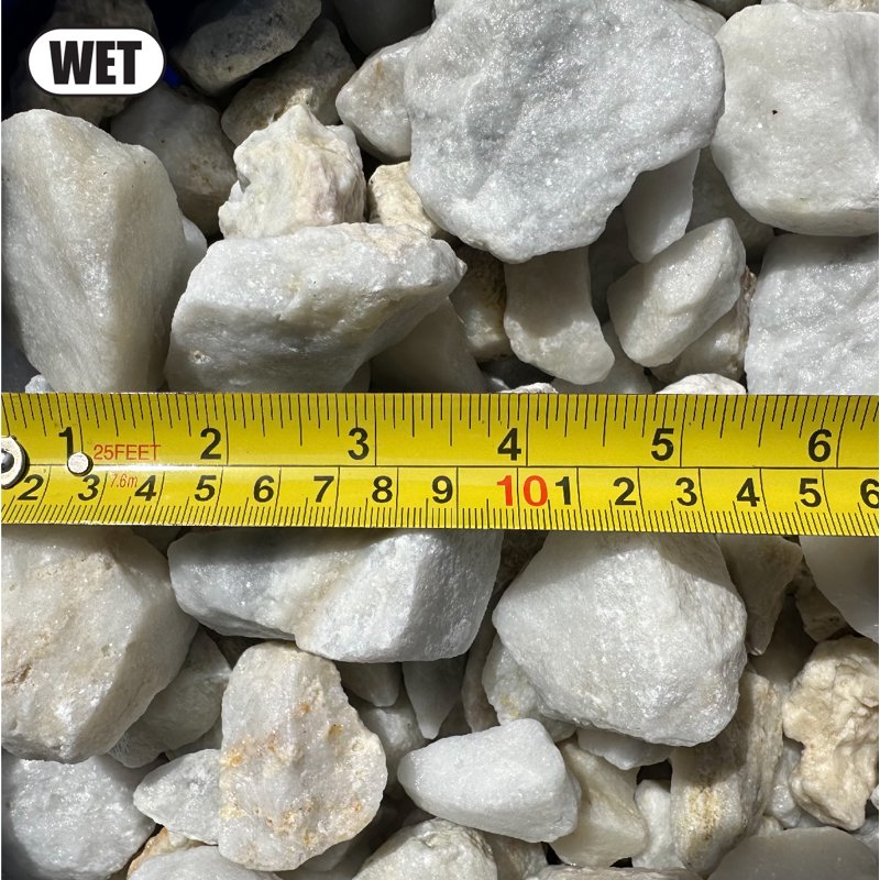11 lbs Big Dolomite White Gravel Stones for Landscaping & Water Features