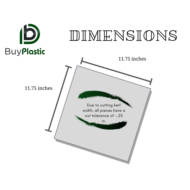 Expanded PVC Foam Board Sheet - Black, 3mm, 12x12 Inches, Craft & Sign Material