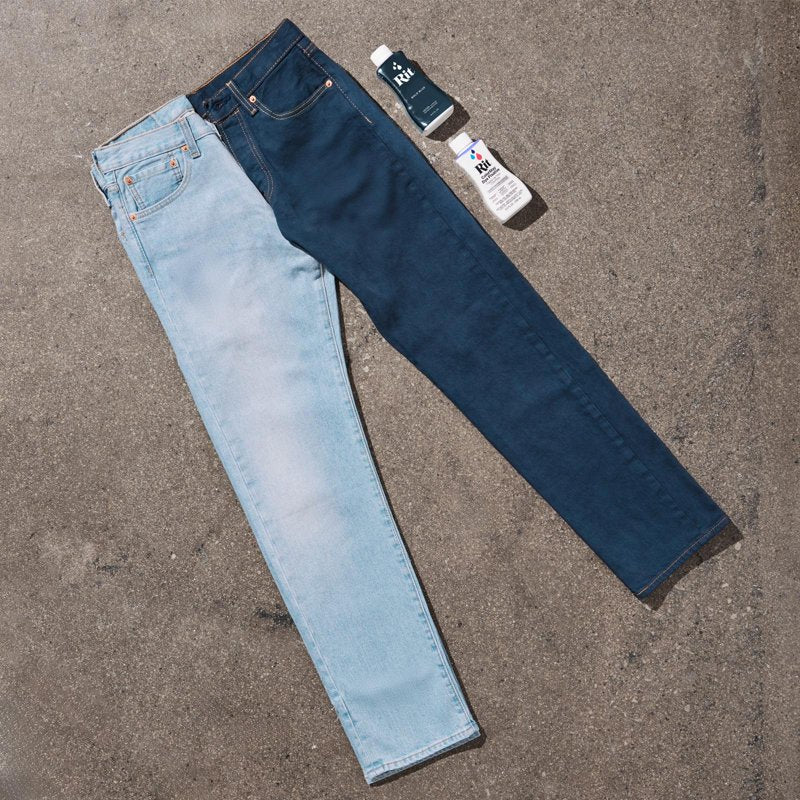 Denim Dye Kit for Restoring Faded Blue Jeans & Clothing - All Sizes