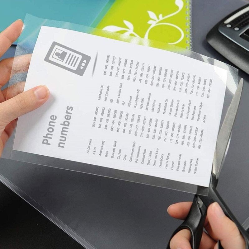 Self-Adhesive Laminating Sheets 9x12 Inches Pack of 50 for Photos & Documents
