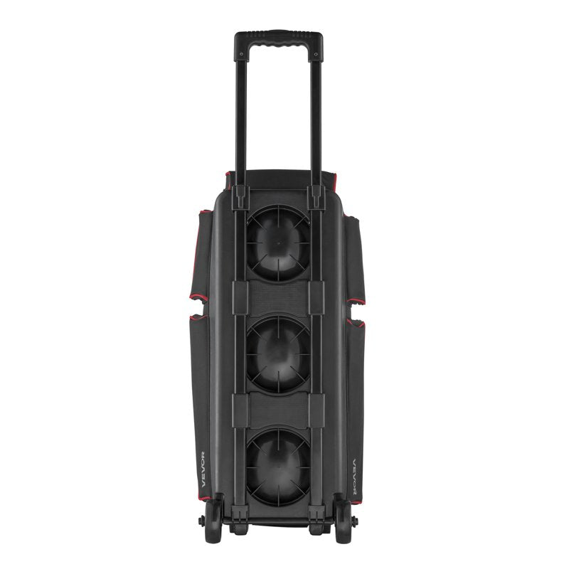 3-Ball Bowling Bag with Wheels & Shoe Compartment - Heavy Duty, Waterproof