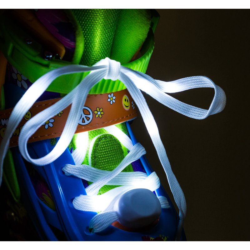 Girls Inline Skates with Light-Up LED Laces & Wheel - Youth Sizes Available