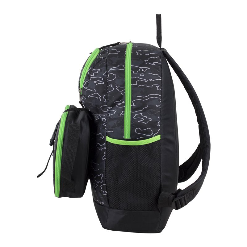 Unisex 4-Piece Combo Backpack Set with Lunch Box Shoe Pouch & Storage