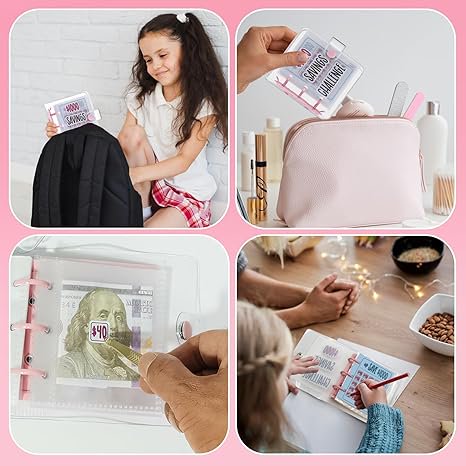 Money Saving Binder with 25 Cash Envelopes - Budget Organizer, Portable & Waterproof