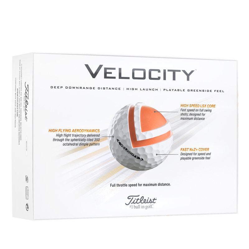 2024 Titleist Velocity Golf Balls - Multiple Colors & Pack Sizes