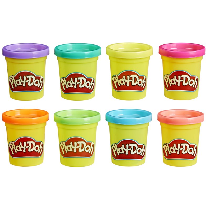 Play-Doh Neon Colors 8 Pack of Non-Toxic Modeling Compound for Kids - Bright Arts & Crafts