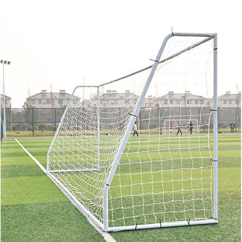 Pass 12' x 6' Competition Soccer Goal - 2in Steel Frame with Net, Ground Stakes