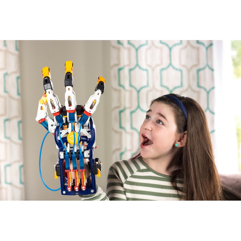 Hydraulic Hand Science Kit for Kids - Build & Experiment with Pneumatics