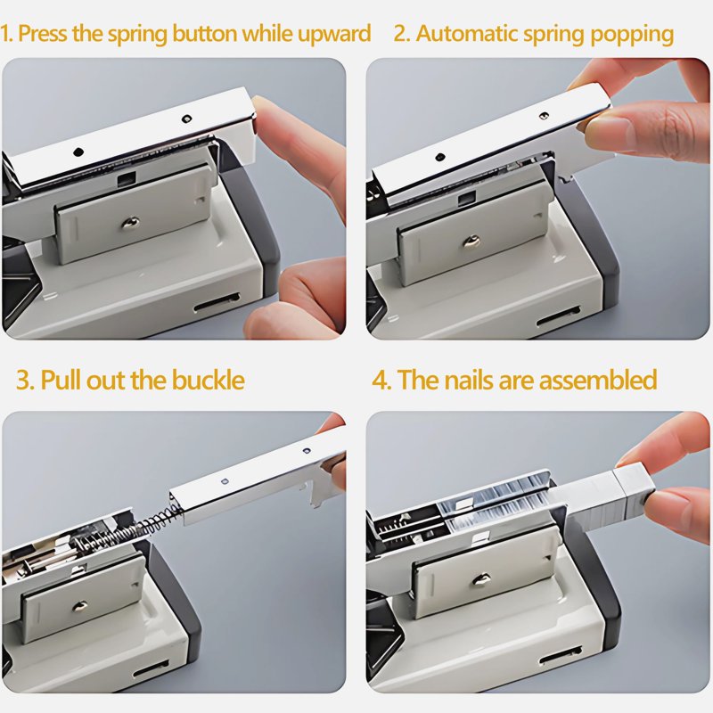 Heavy Duty Stapler 100 Sheets Capacity with 1000 Staples for Office & Home Use