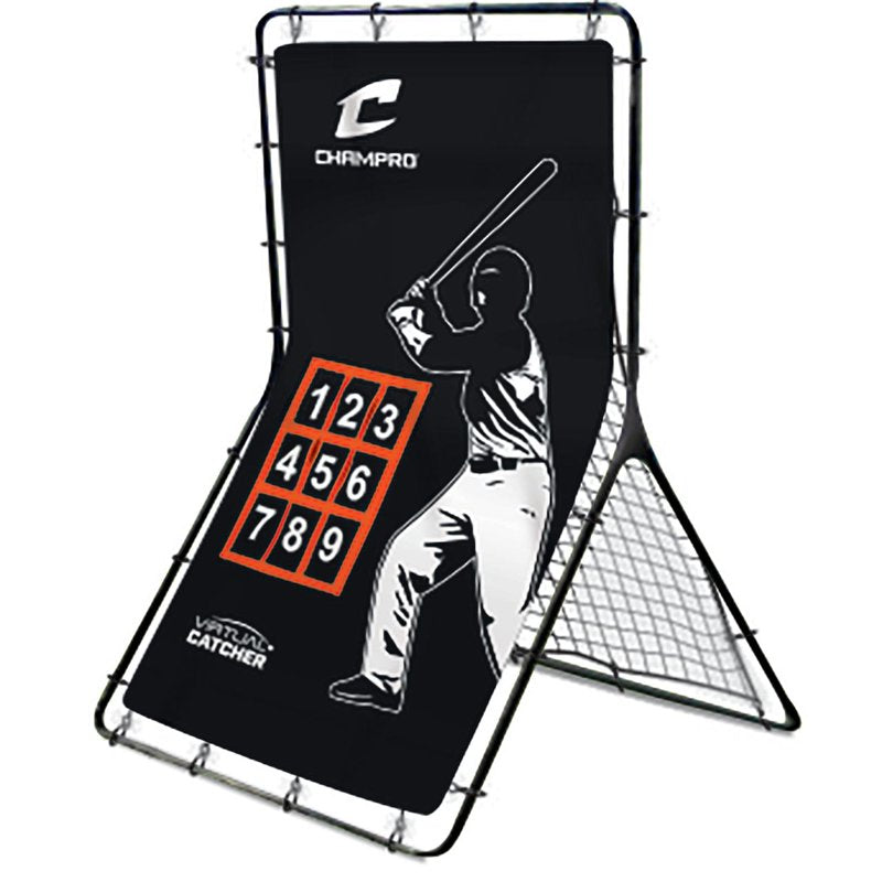 Baseball Rebounder and Virtual Catcher Training Screen - Heavy-Duty Steel Frame