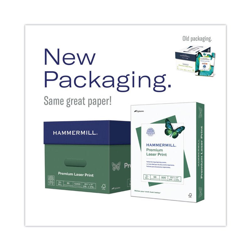 Premium Laser Printer Paper 8.5x11 White 28lb - 500 Sheets Ream