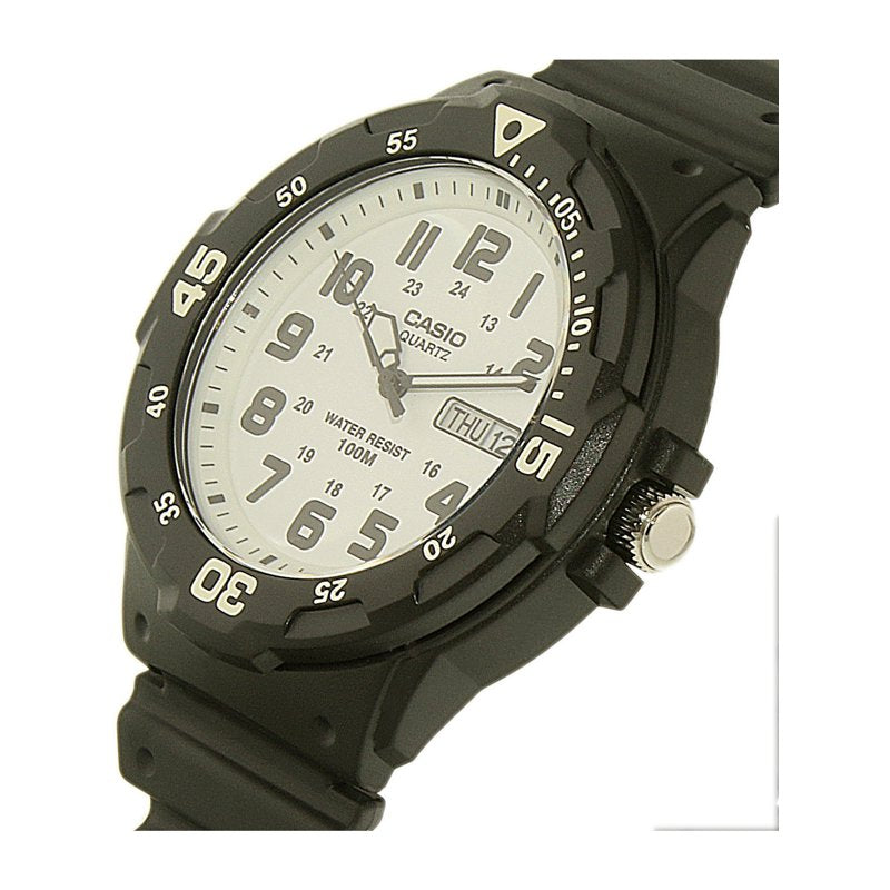 Men's Dive Style Watch with Rotating Bezel and Water Resistance
