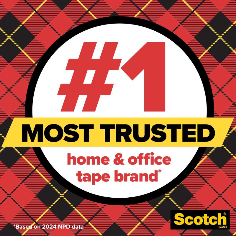 Scotch Transparent Tape, 3/4 in x 1000 in, 24 Boxes - Single Variation