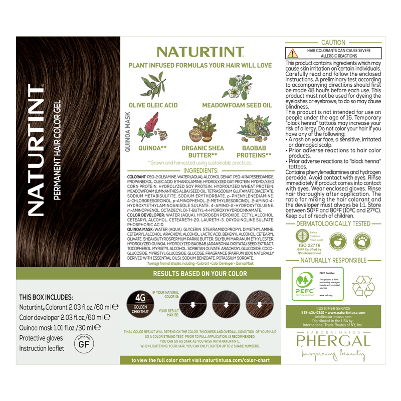 Naturtint Permanent Hair Color - Natural, Vegan, Ammonia-Free, Long Lasting