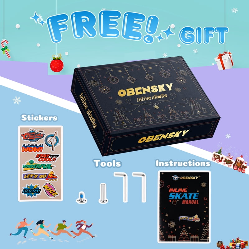 Adjustable Kids Inline Skates with Light-Up Wheels - Unisex Roller Blades