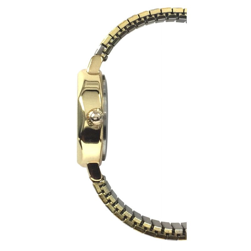 Ladies 2-Tone Stainless Steel Analog Wristwatch with Expansion Band