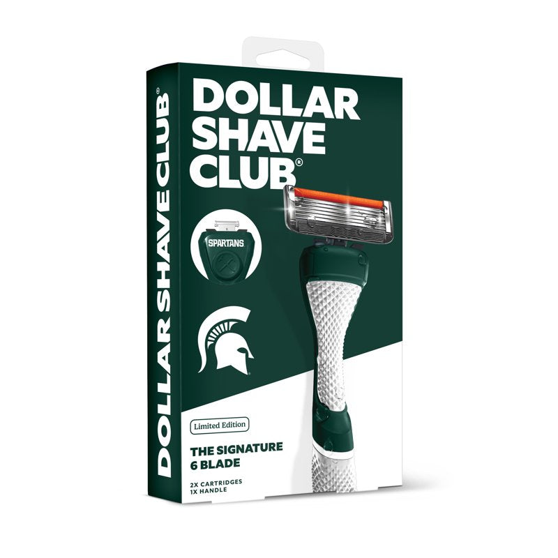 College Football Razor Set with Team Colors - 6-Blade Shaving Kit