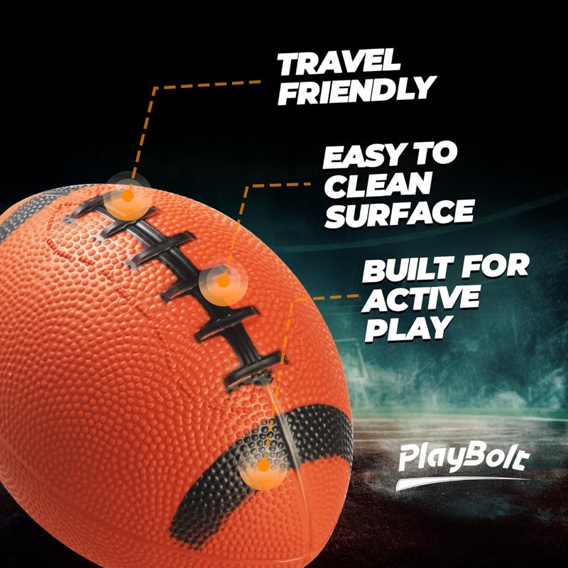 Mini Inflatable Footballs Set - 6 Inch Sports Toys for Kids & Toddlers, Indoor & Outdoor Play, 5 Pack