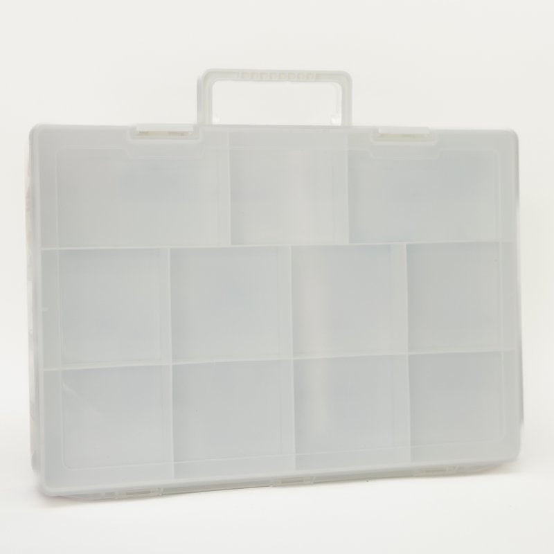 Plastic Craft Storage Box with 30 Compartments and Tray – Multi-Purpose Organizer for Beads, Sewing, Toys, Tools