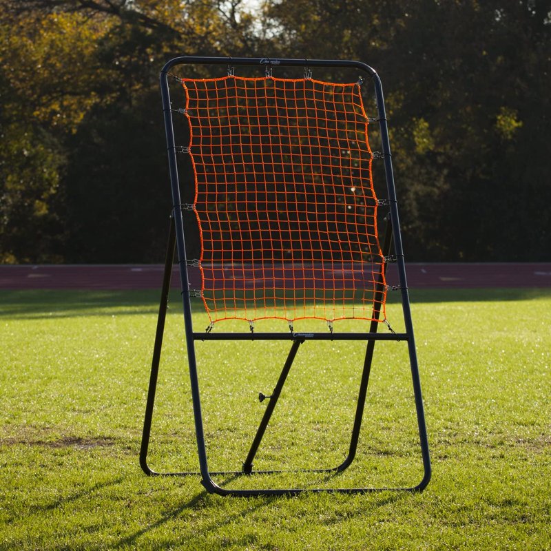 Lacrosse Bounce Target with Steel Frame Ball Return Net for Training and Drills