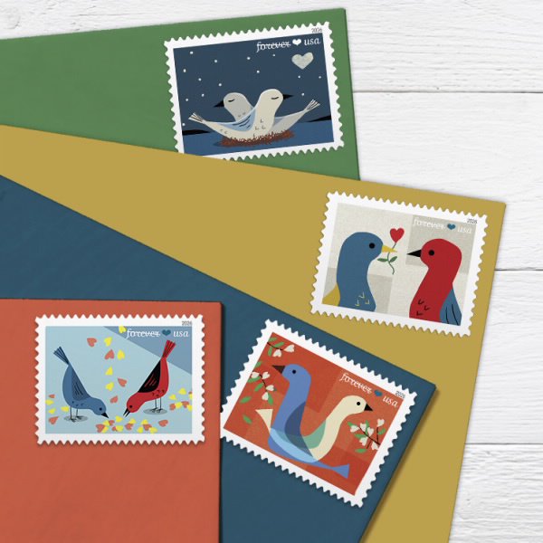 Love USPS Forever Postage Stamps Sheet of 20 Valentine Wedding Anniversary