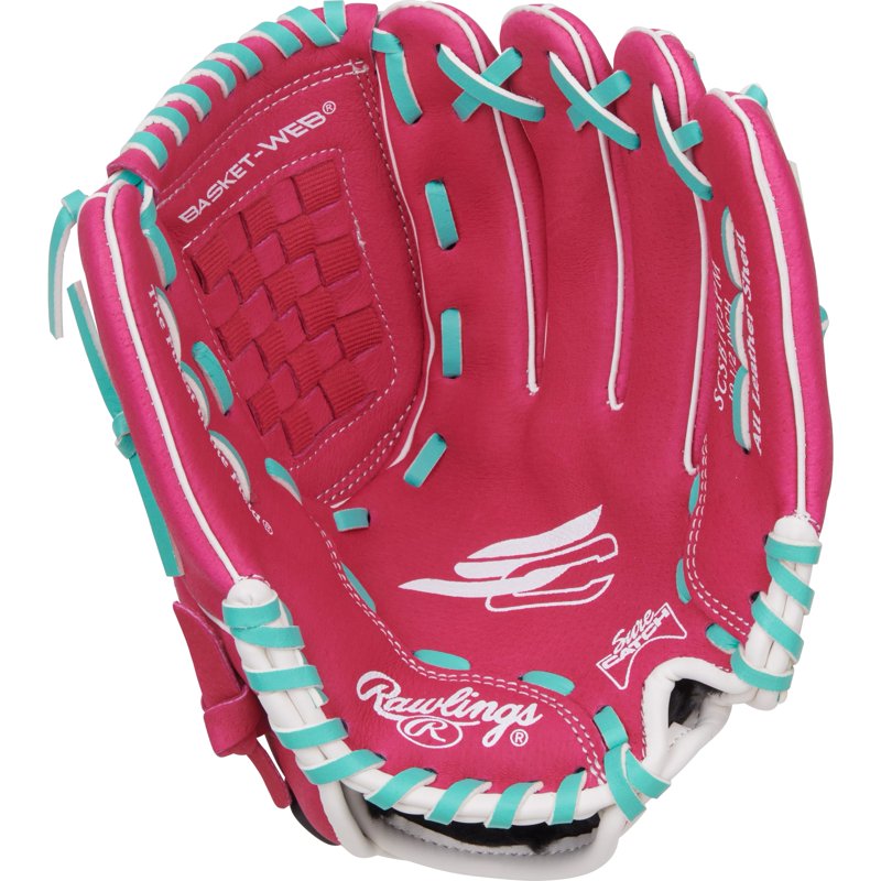Youth Softball Glove 10.5 Inch Basket Web for Fastpitch Beginners