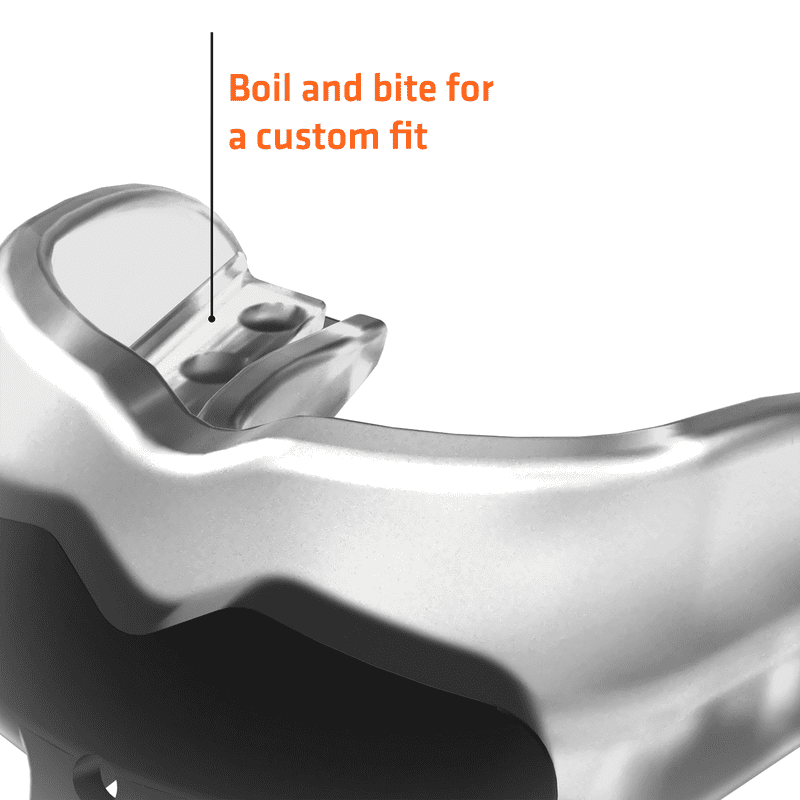 Adult Clear Mouthguard for Contact Sports - Shock Absorbing & Custom Fit