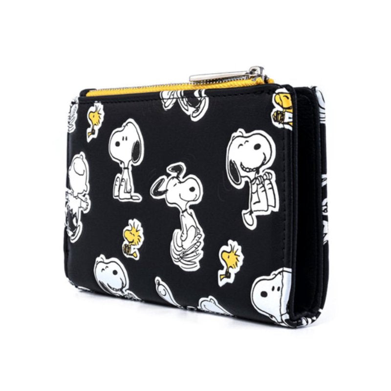 Loungefly Peanuts Snoopy and Woodstock Wallet - All Over Print Bifold Card Holder