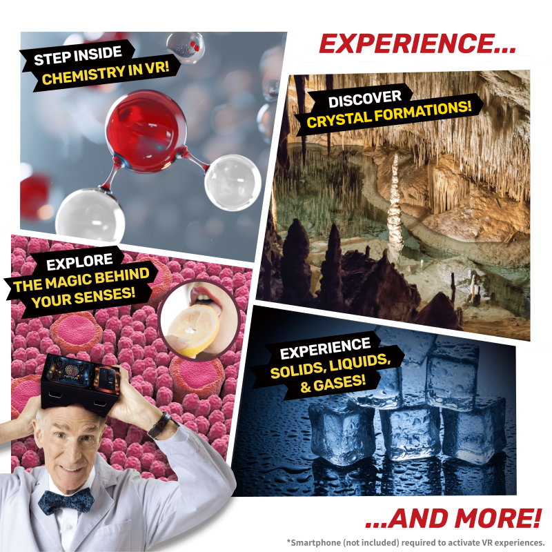 VR Chemistry Science Kit for Kids Ages 8-12 with Bill Nye The Science Guy