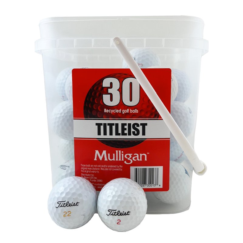 Recycled White Golf Balls - Pack Size Options Available, Titleist Used Balls
