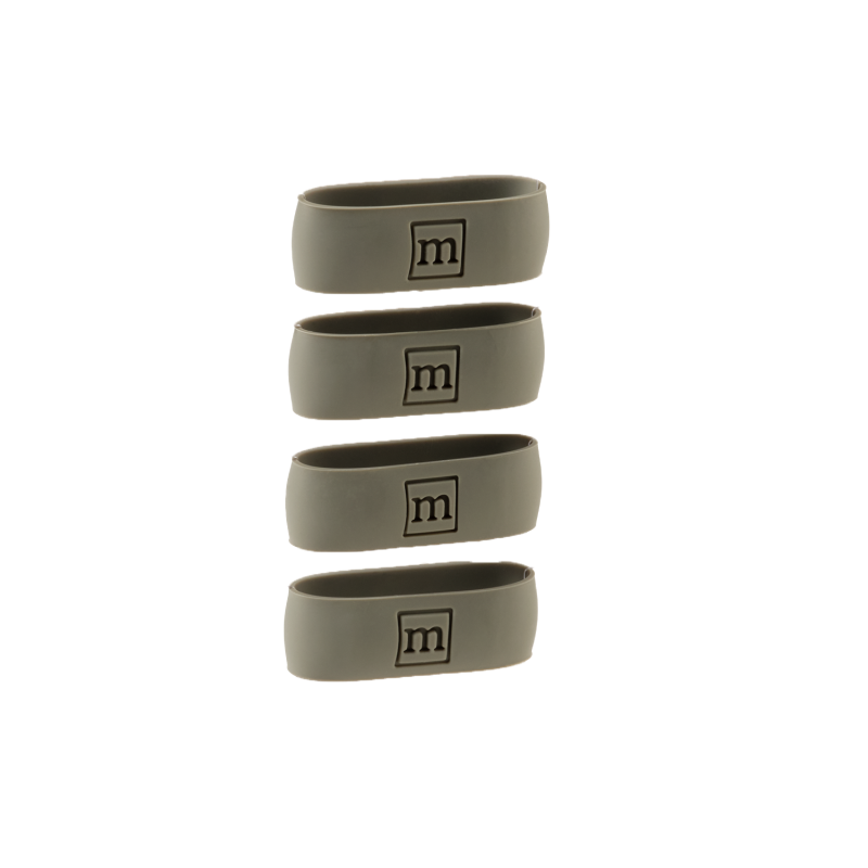 Mint Sport Siligrip Ringz Gray – Non-Slip Silicone Grip Bands for Pickleball & Racket Sports 4 Pack
