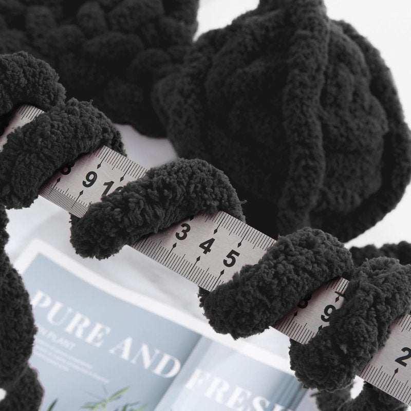 Super Bulky Chenille Yarn for Knitting & Crocheting - 8 Jumbo Packs