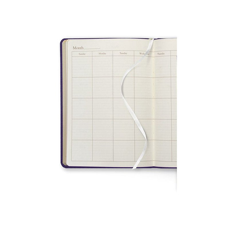 Undated Leather Daily Planner 8x5.5 Inch - Multiple Colors