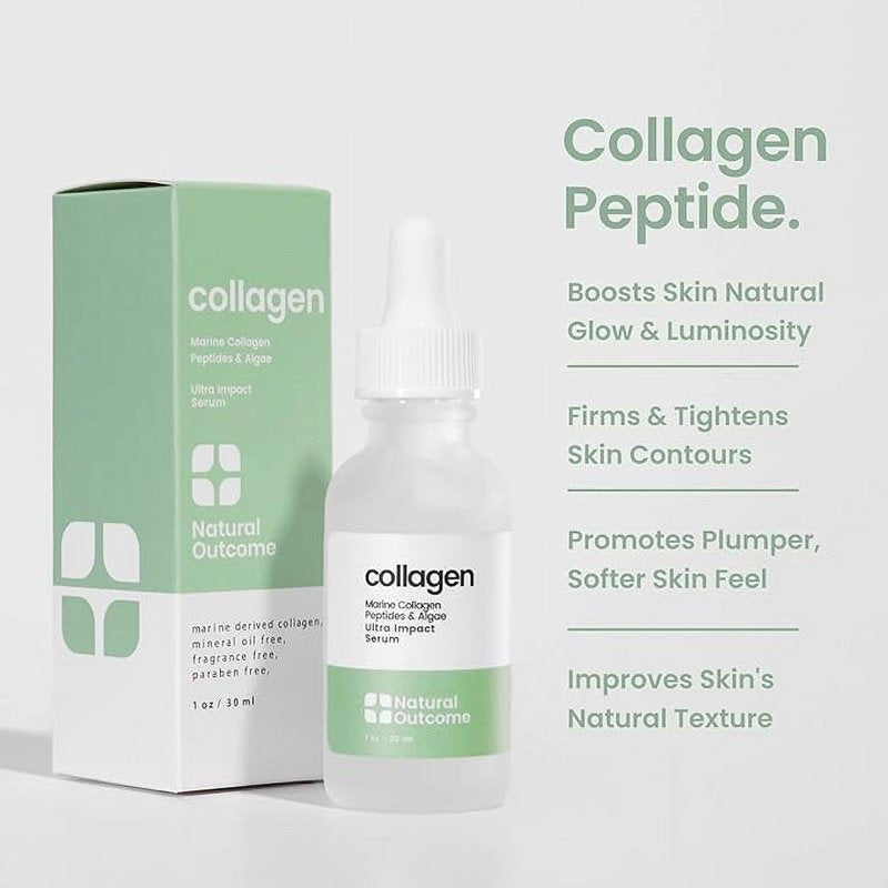 Natural Outcome Collagen Facial Serum - Hydrating Anti-Aging Skin Treatment