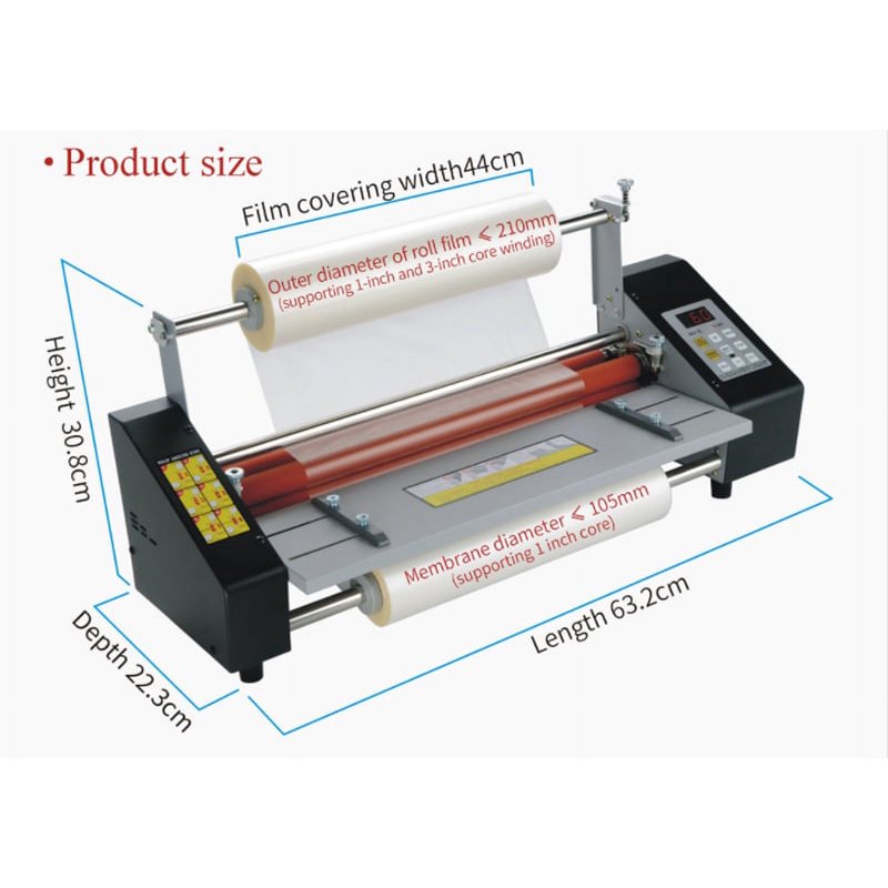 17.3 Inch Hot Cold Roll Laminating Machine Digital Display A2 110V
