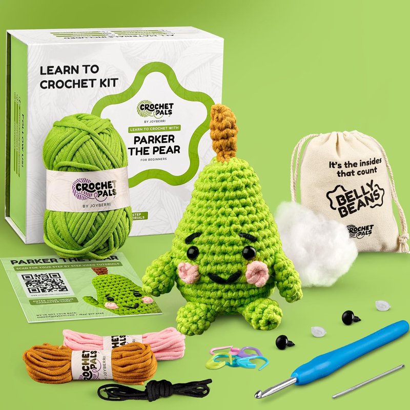 Crochet Kit for Beginners with Instructions and Supplies - All Variants