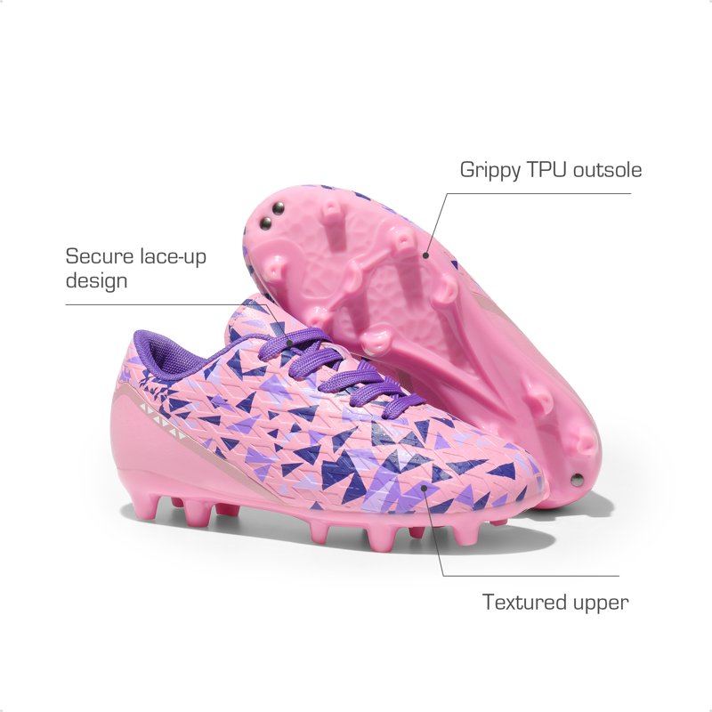 Dream Pairs Youth Soccer Cleats with Socks - Boys Girls Firm Ground Shoes