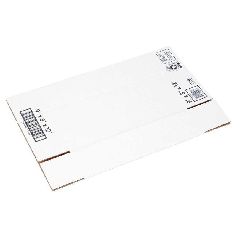 Shipping Boxes 9x12x3 Inches White Pack of 30 - Durable Corrugated Mailers
