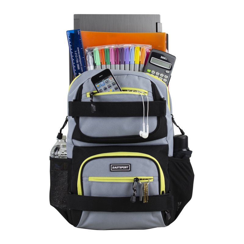 Unisex Skater Backpack for School & Outdoor Activities - Durable Polyester