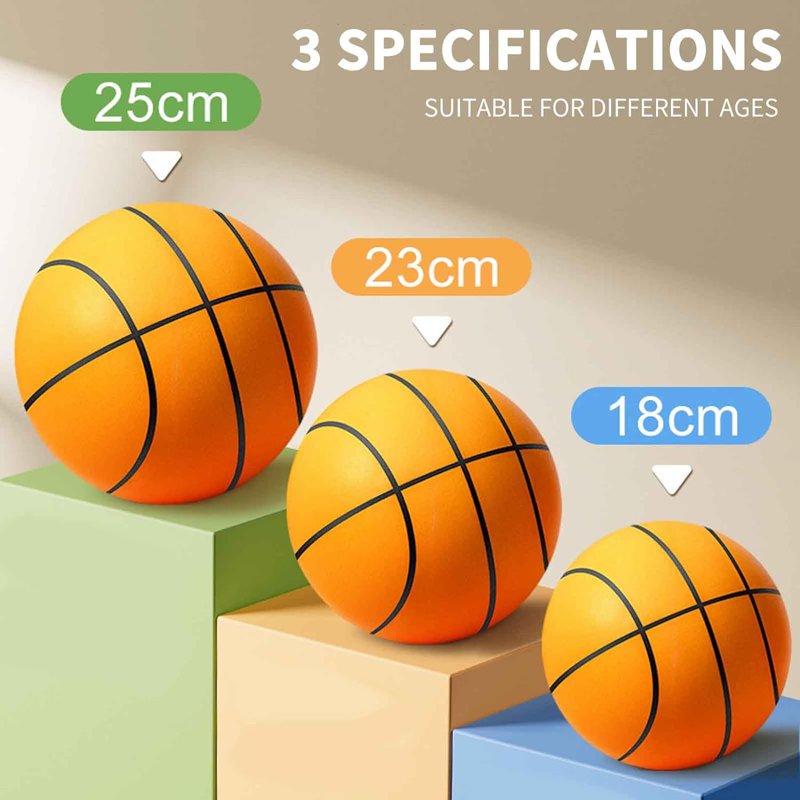 Silent Indoor Basketball Dribbling Foam Ball - No Noise Training Aid