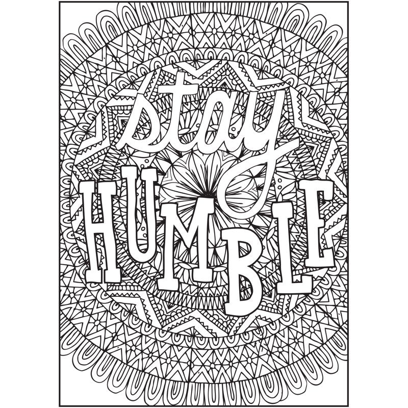 Adult Coloring Book - Words of Wonder, 64 Pages for Stress Relief & Creativity